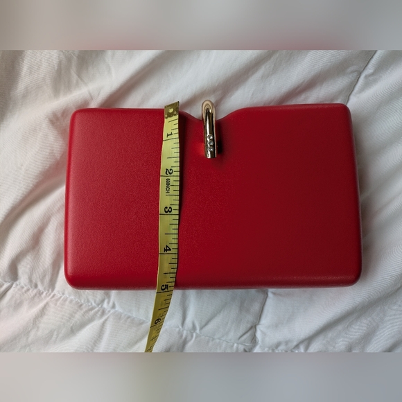 Le Chateau Red Clutch/Crossbody - Picture 7 of 7